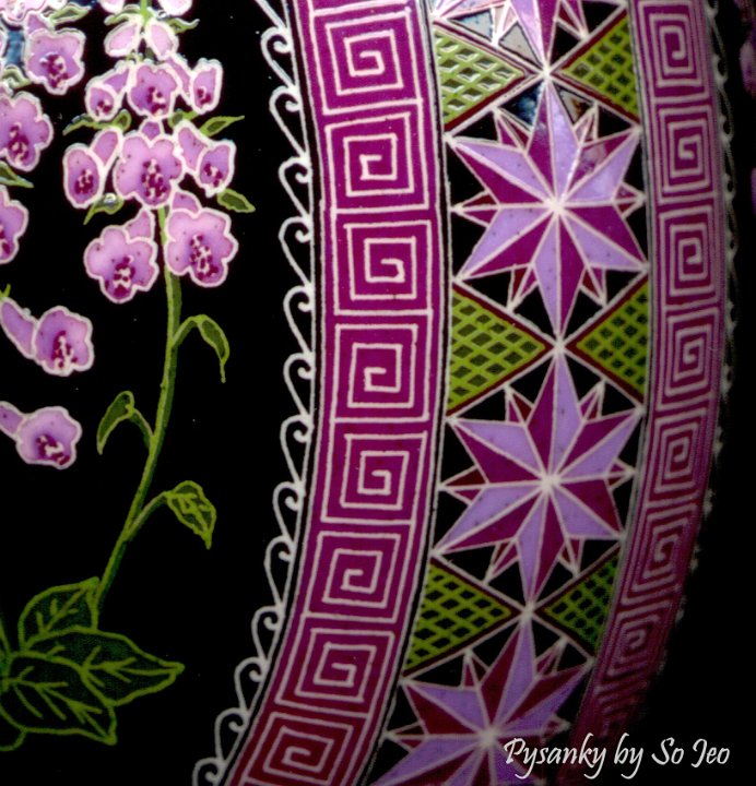 Foxglove Digitalis Ukrainian Easter Egg Pysanky By So Jeo